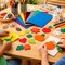 Stiffened Felt Sheets 12" x 18" – Assorted Colors, Durable Craft Felt for Classroom & DIY Projects